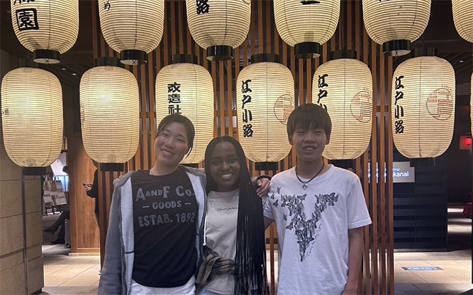 日本へホームステイに来たガーナの女の子と