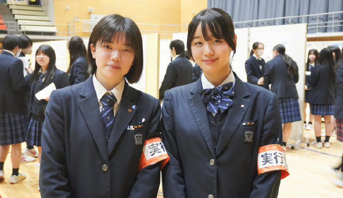 会長のＫ.Ｓさん（右）と副会長のM.Ｈさん